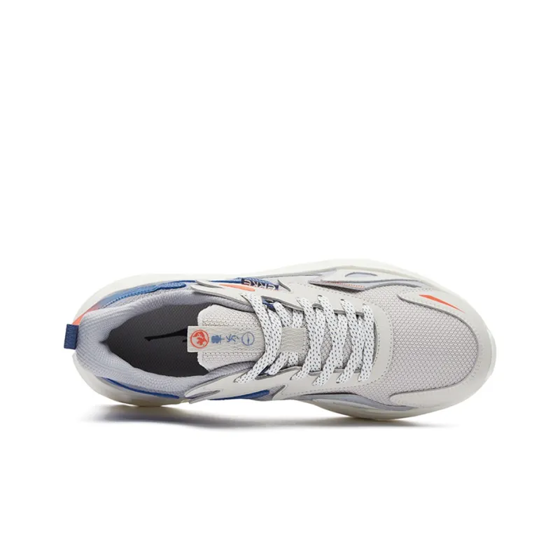 Erke Low-Top Sports Casual Shoes Men's Gray Blue-2