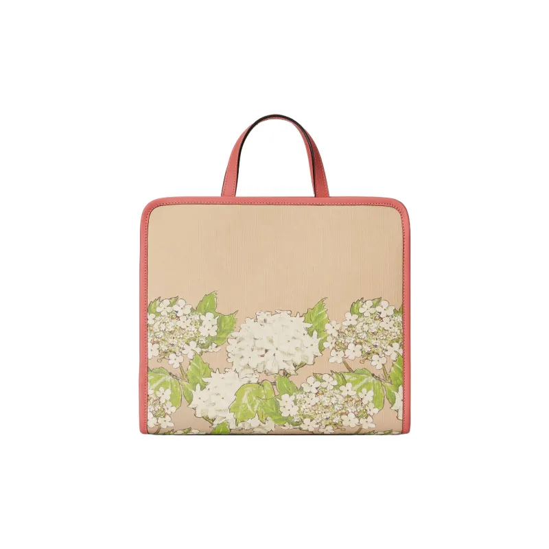 GUCCI Supreme Canvas Leather Trim Tote Bag, Shopping Bag, Handbag Regular Kids' Light Pink-2