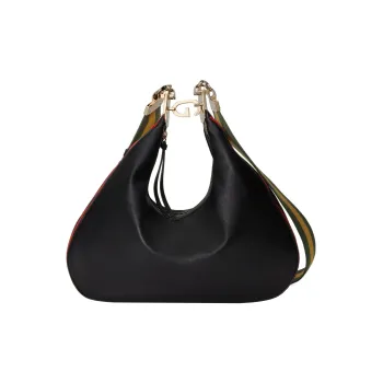 GUCCI Leather Crossbody Bag Shoulder Bag Women's Black