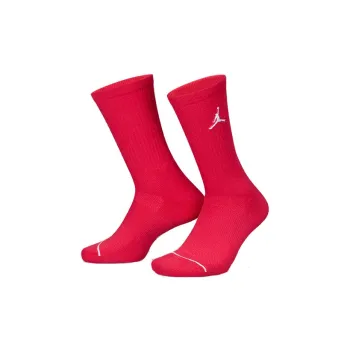 Jordan Mid Calf Socks Men's 1 Set Of 3 Pack Red Blue/Navy Blue