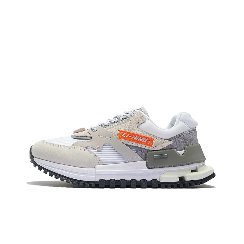 LiNing 001 Casual Shoes Women's Low Top Pearl White/Standard White-0