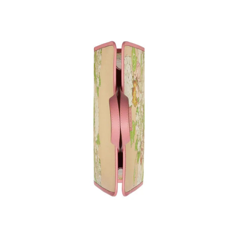 GUCCI Supreme Canvas Leather Trim Tote Bag, Shopping Bag, Handbag Regular Kids' Light Pink-4
