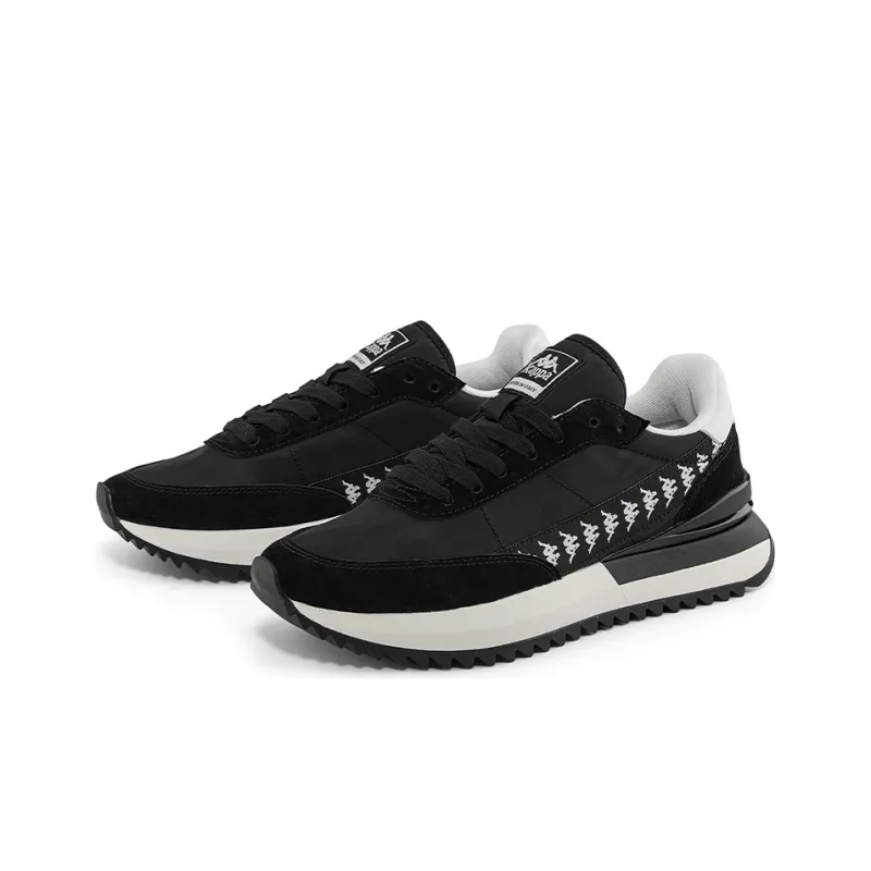 Kappa Low Top Training Running Shoes Unisex Black White-2
