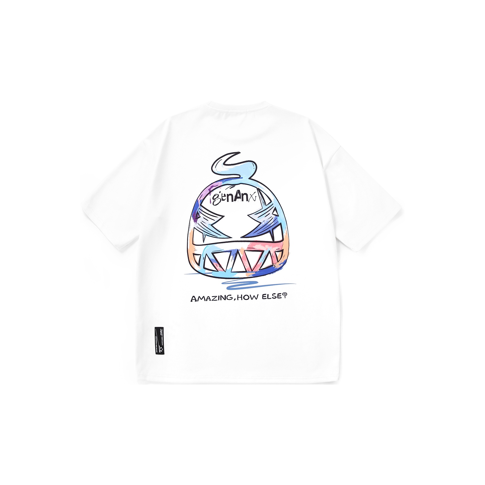 GENANX 柄プリントTシャツ ペイント unisex Amazon.com: Genanx Men's Graphic Tee Unisex Cool Design T