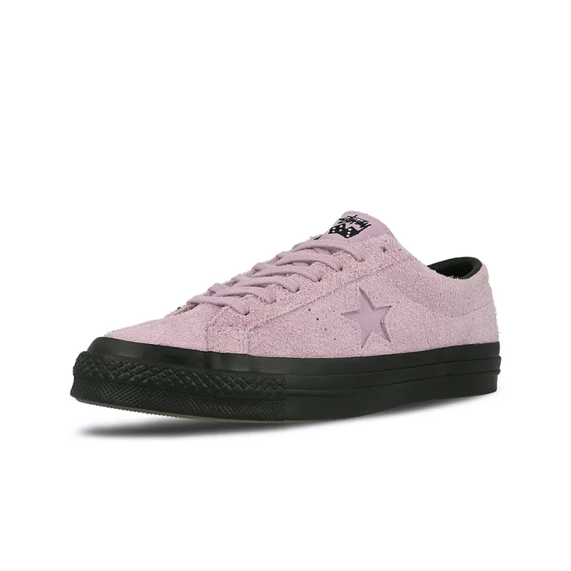One Star Stussy X Converse 74 Low 'Mauve Mist'-2
