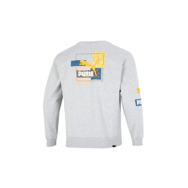 PUMA Sweatshirts Men Light Gray-1