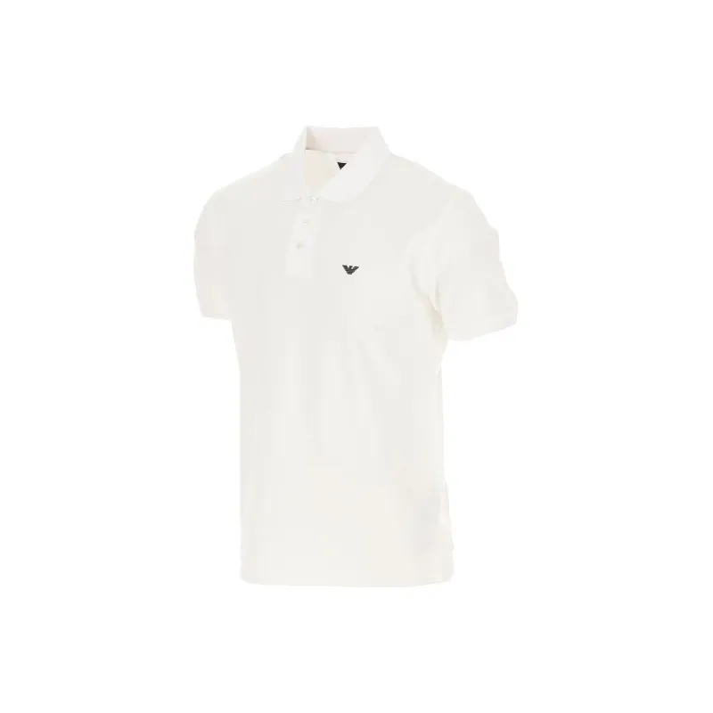 EMPORIO ARMANI Micro Eagle Mercerised Pique Polo Shirt-2
