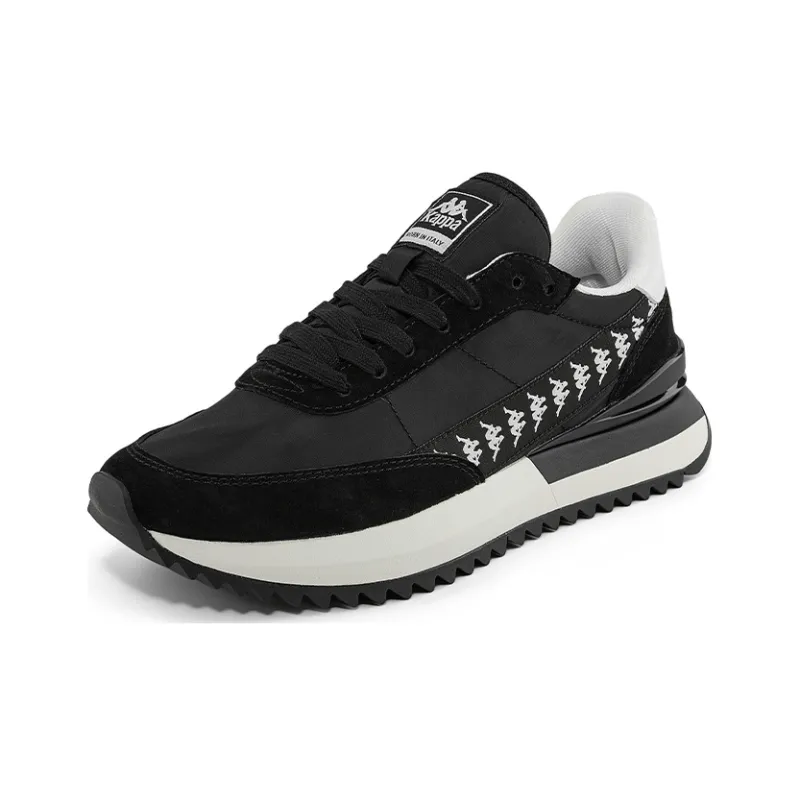 Kappa Low Top Training Running Shoes Unisex Black White-1