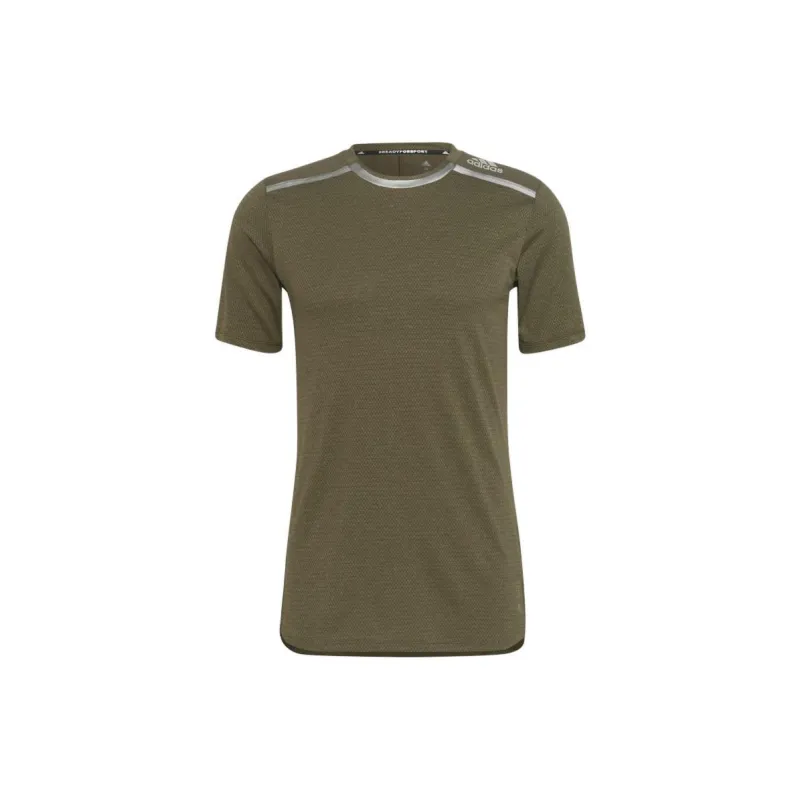 Adidas T Shirts Men Olive Green-0