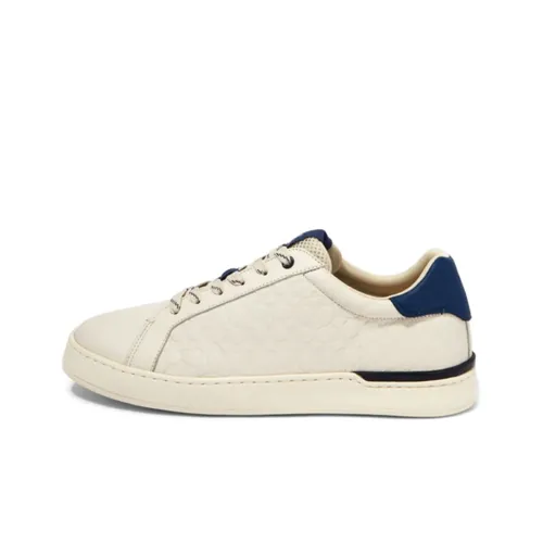 COACH Clip Stylish Skateboarding Shoes Men's White