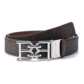 BALLY B-Chain Leather Belts Men