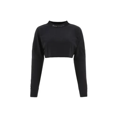 PALM ANGELS Crop Tops Women's Black