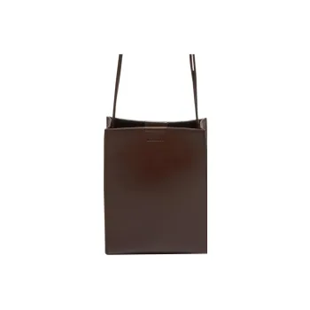 JIL SANDER Logo Embossed Crossbody Bag