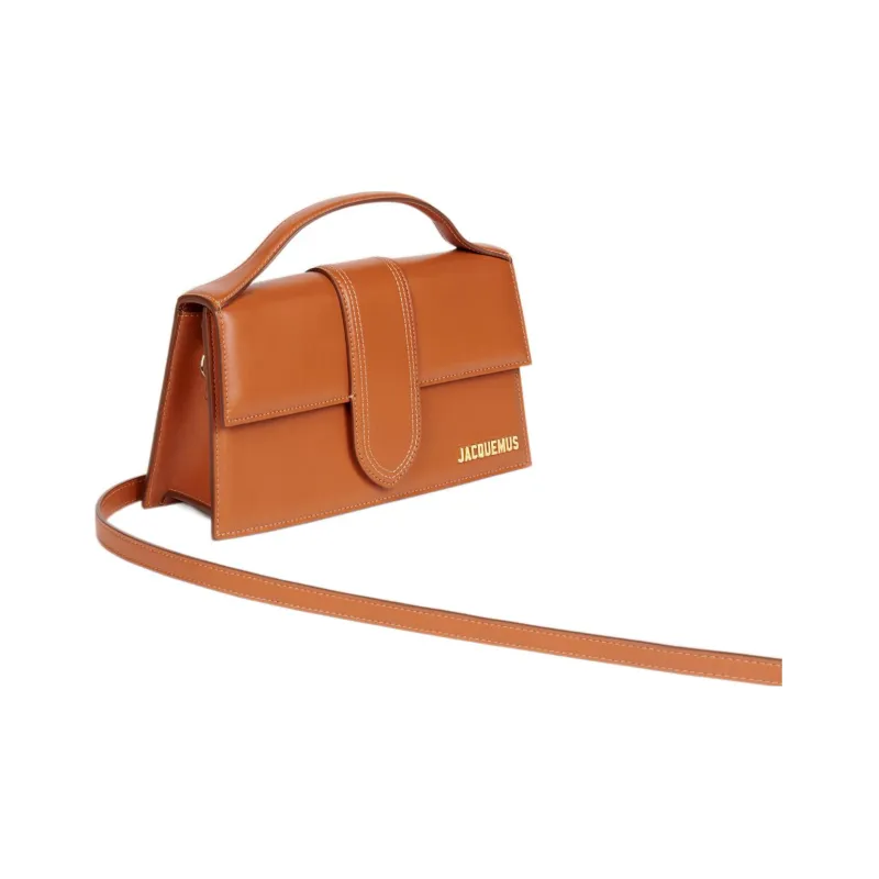 Jacquemus Cow Leather Shoulder Bag, Crossbody Bag, Handbag Mini Women's Light Brown-1