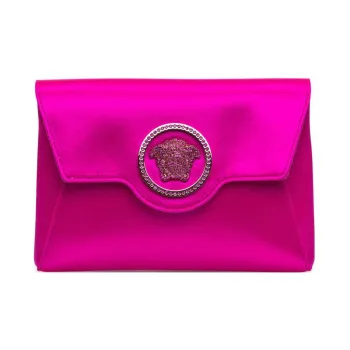 VERSACE VERSACE Viscose Clutches Crossbody Bag Shoulder Bag Women's Fuchsia