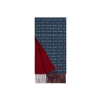 HERMES H Ecossais Recto Verso Knit Scarves Men