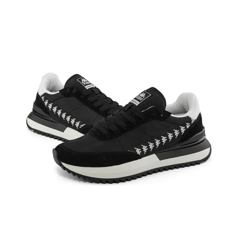 Kappa Low Top Training Running Shoes Unisex Black White-3