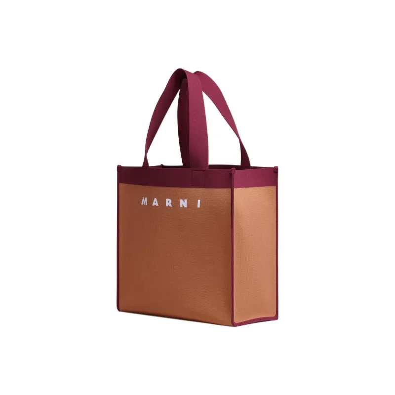 MARNI Logo Detailed Two Toned Tote Bag-2