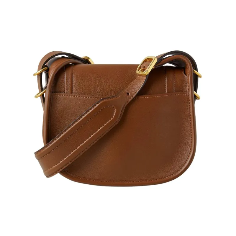 Mulberry Calfskin Briefcase Crossbody Bag Shoulder Bag Small Size Women's Brown-2