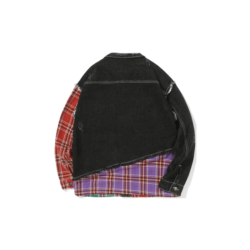 Clubxxhh Loose Fit Denim Jacket Unisex Black-1