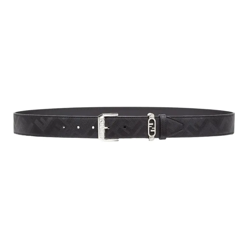 FENDI Leather Belts Men Black-0