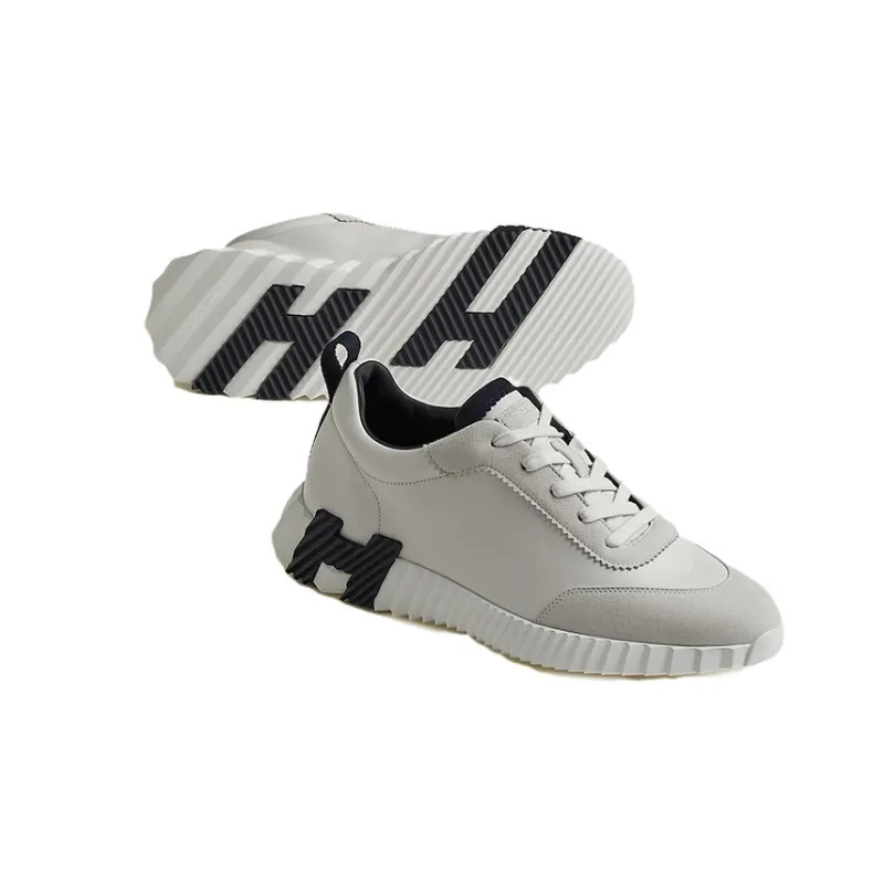 HERMES Bouncing Sneakers Blanc-4