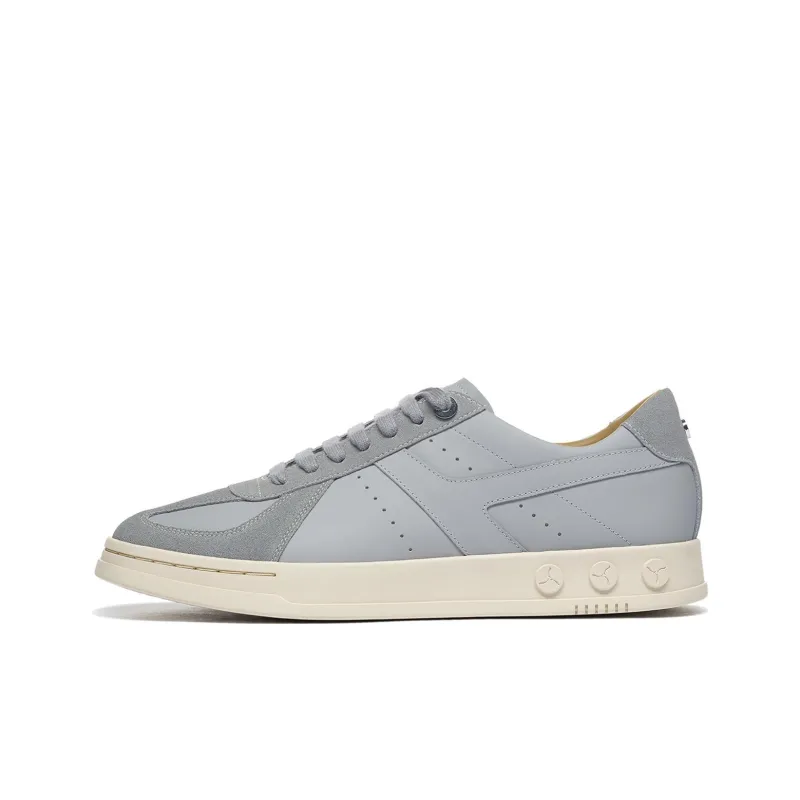 LI NING 1990 002 Anti Slip And Wear Resistant Lightweight Low Top Skateboard Shoes Men's Ultimate Gray-0