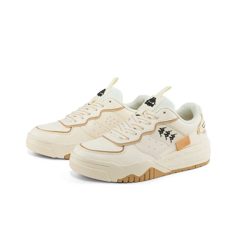 Kappa Low Top Skateboard Shoes Unisex White Brown-2