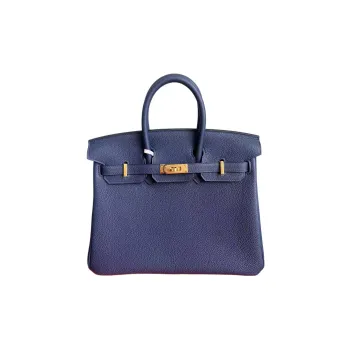 HERMES Birkin Cow Leather Birkin Bag Handbags Regular Women's 73 Bleu Saphir Sapphire Blue