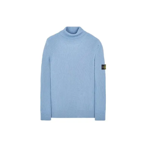 STONE ISLAND Sweaters Men Pink/Cyan Blue