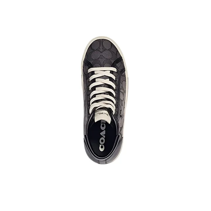 COACH CitySole High Top Stylish Skateboarding Shoes Women's Black-3