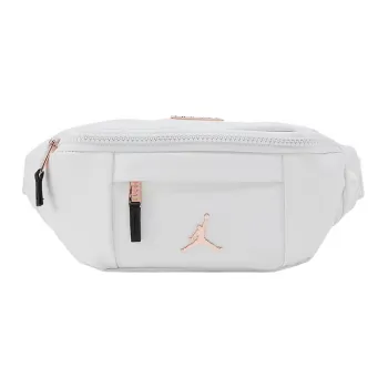 Jordan Polyurethane One Shoulder Crossbody Fanny Pack Regular Unisex White