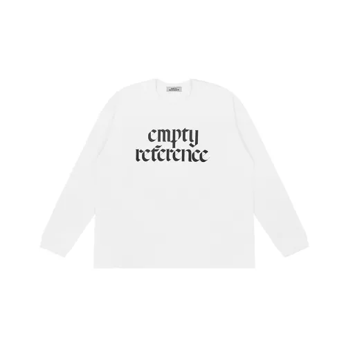 EMPTY REFERENCE Long-Sleeved T-Shirt Unisex White