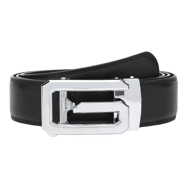 FREE RABBITⅡ Men's G Letter Automatic Buckle Cow Leather Belt Men's Width 3.5CM-2