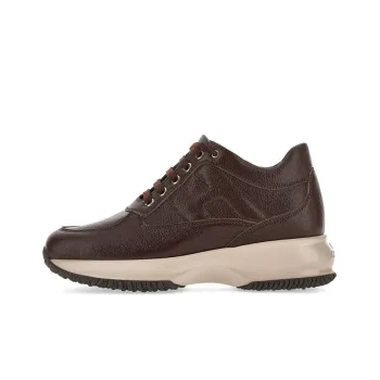 HOGAN Interactive Anti-Slip Wear-Resistant Low-Top Casual Shoes Women's Brown