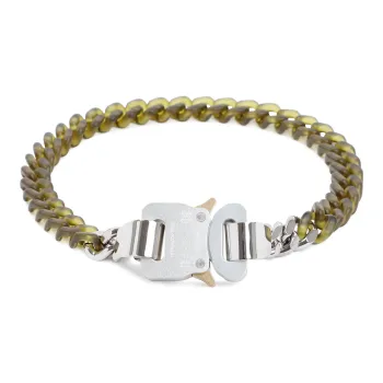 1017 ALYX 9SM Nylon And Metal Chain Necklace 'Military Green'