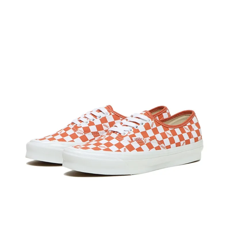 Vans Vault Og Authentic Lx Checkerboard Mecca Orange-1