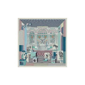 HERMES Grand Theatre Nouveau Shawls Women's Multicolor