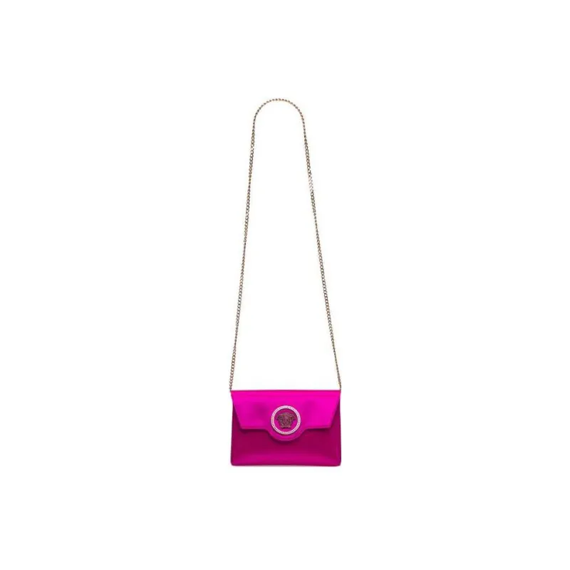 VERSACE VERSACE Viscose Clutches Crossbody Bag Shoulder Bag Women's Fuchsia-1