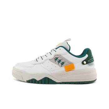 Kappa Wear Resistant Low Top Skateboard Shoes Unisex White Gray Green