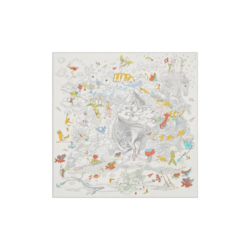 HERMES Silk Silk Scarves Women's-0