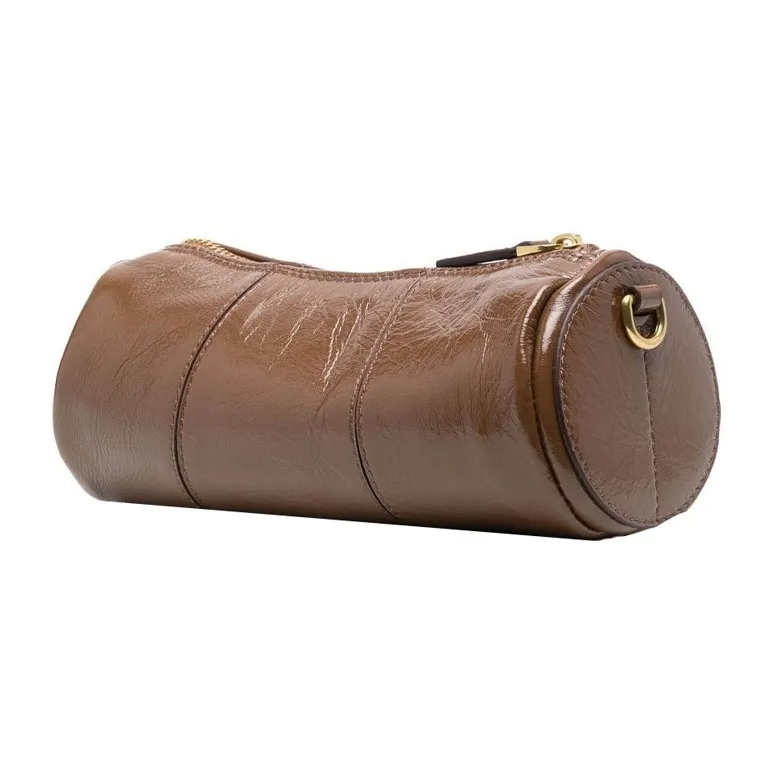 Manu Atelier Calfskin Portable Crossbody Bag Shoulder Bag Mini Women's Mocha Brown-2