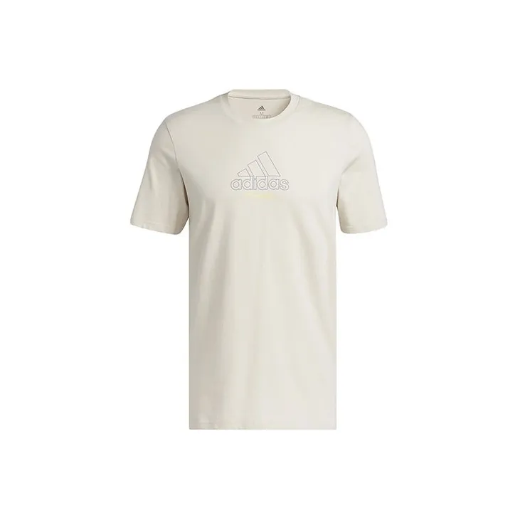 Adidas T Shirts Men Beige-0