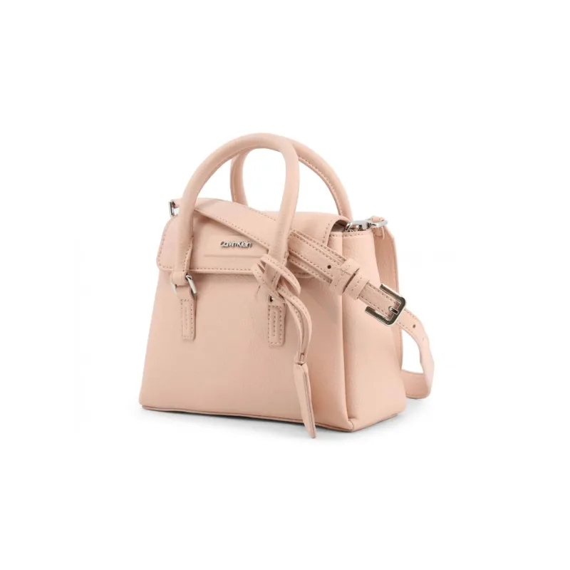 CALVIN KLEIN Polyurethane Portable Crossbody Bag Shoulder Bag Women's Pink-1