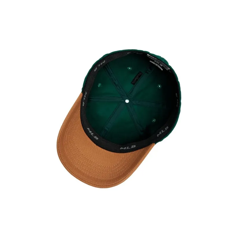 MLB Cotton Baseball Caps Women's Green-4