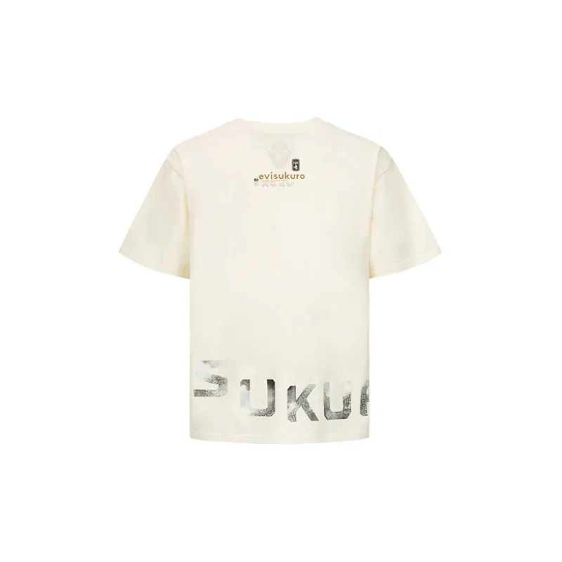 EVISU T-Shirts Men Beige Yellow-1