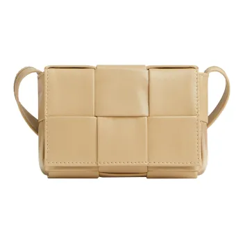 Bottega Veneta Candy Cassette Intreccio Crossbody Bag Mini Porridge