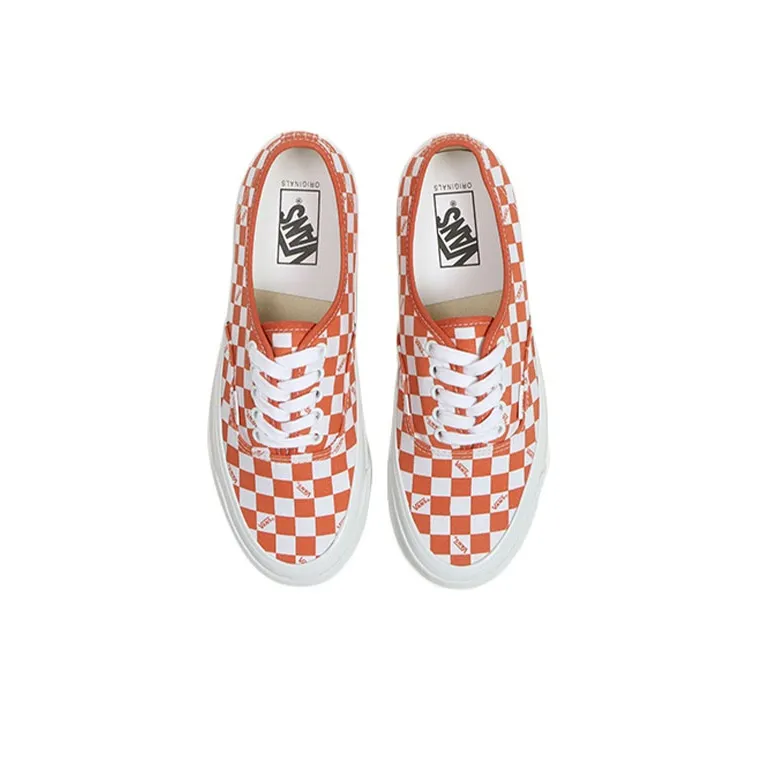 Vans Vault Og Authentic Lx Checkerboard Mecca Orange-2
