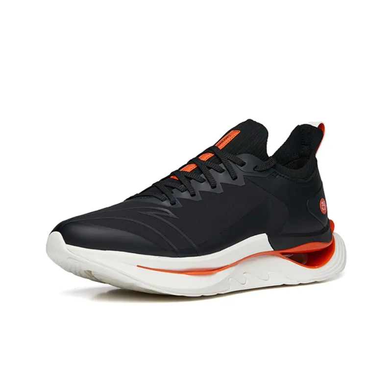 Anta Running Shoes Men's Black Orange-2