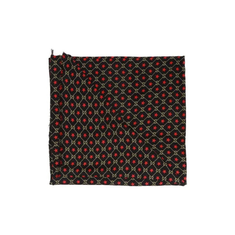 GUCCI Shawls Unisex Black/Red-1